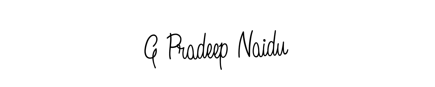 Best and Professional Signature Style for G Pradeep Naidu. Angelique-Rose-font-FFP Best Signature Style Collection. G Pradeep Naidu signature style 5 images and pictures png