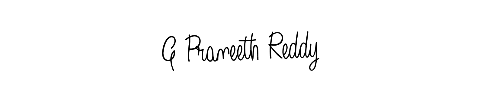 Make a short G Praneeth Reddy signature style. Manage your documents anywhere anytime using Angelique-Rose-font-FFP. Create and add eSignatures, submit forms, share and send files easily. G Praneeth Reddy signature style 5 images and pictures png