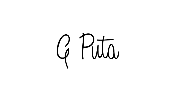 How to Draw G Puta signature style? Angelique-Rose-font-FFP is a latest design signature styles for name G Puta. G Puta signature style 5 images and pictures png