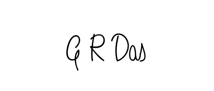 How to make G R Das name signature. Use Angelique-Rose-font-FFP style for creating short signs online. This is the latest handwritten sign. G R Das signature style 5 images and pictures png