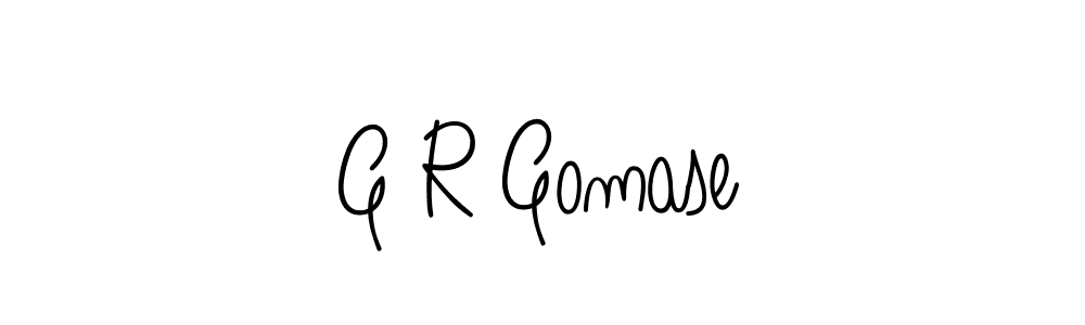 The best way (Angelique-Rose-font-FFP) to make a short signature is to pick only two or three words in your name. The name G R Gomase include a total of six letters. For converting this name. G R Gomase signature style 5 images and pictures png