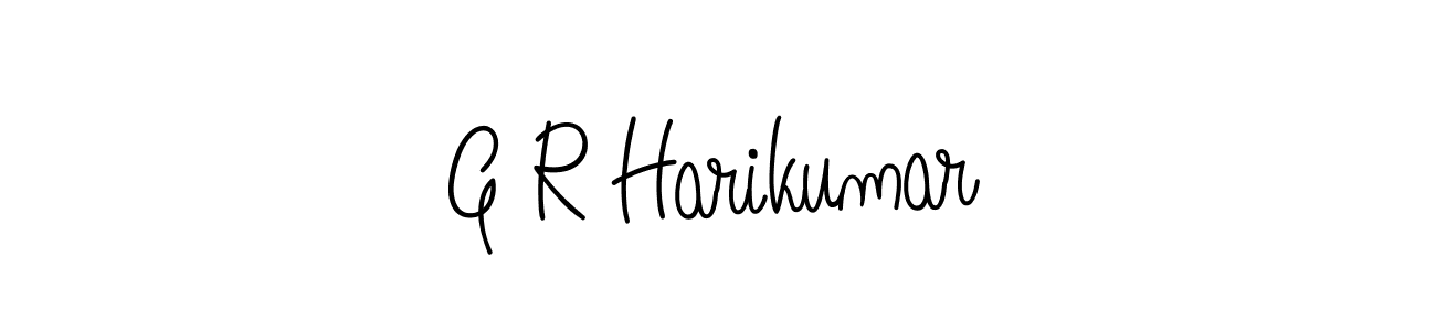 Make a beautiful signature design for name G R Harikumar. With this signature (Angelique-Rose-font-FFP) style, you can create a handwritten signature for free. G R Harikumar signature style 5 images and pictures png