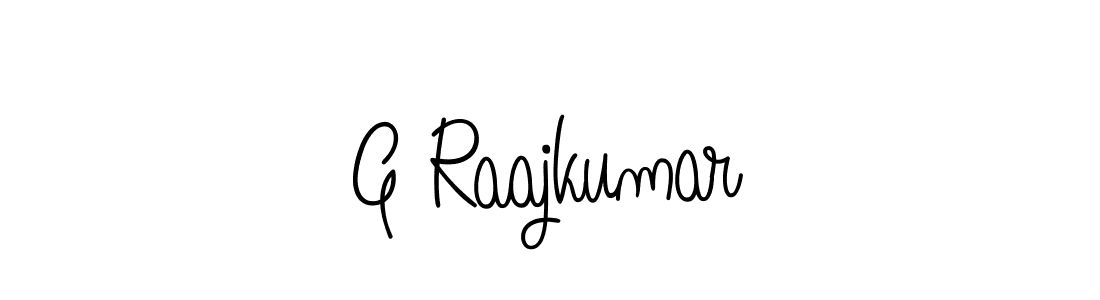 Also we have G Raajkumar name is the best signature style. Create professional handwritten signature collection using Angelique-Rose-font-FFP autograph style. G Raajkumar signature style 5 images and pictures png