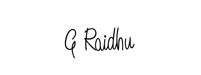 Angelique-Rose-font-FFP is a professional signature style that is perfect for those who want to add a touch of class to their signature. It is also a great choice for those who want to make their signature more unique. Get G Raidhu name to fancy signature for free. G Raidhu signature style 5 images and pictures png