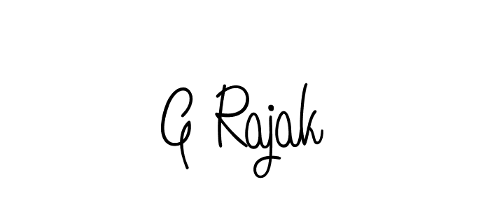 How to Draw G Rajak signature style? Angelique-Rose-font-FFP is a latest design signature styles for name G Rajak. G Rajak signature style 5 images and pictures png