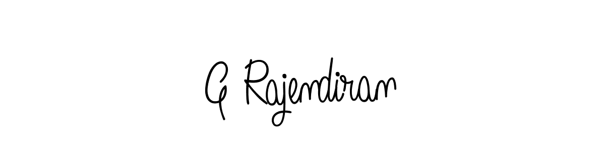 Use a signature maker to create a handwritten signature online. With this signature software, you can design (Angelique-Rose-font-FFP) your own signature for name G Rajendiran. G Rajendiran signature style 5 images and pictures png