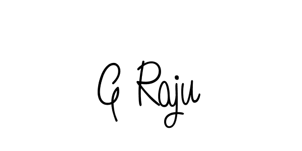 if you are searching for the best signature style for your name G Raju. so please give up your signature search. here we have designed multiple signature styles  using Angelique-Rose-font-FFP. G Raju signature style 5 images and pictures png