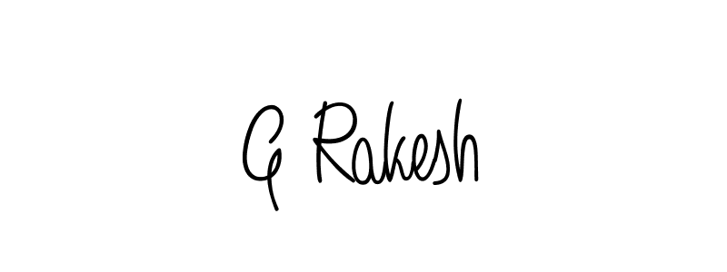 How to Draw G Rakesh signature style? Angelique-Rose-font-FFP is a latest design signature styles for name G Rakesh. G Rakesh signature style 5 images and pictures png