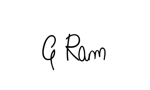 You should practise on your own different ways (Angelique-Rose-font-FFP) to write your name (G Ram) in signature. don't let someone else do it for you. G Ram signature style 5 images and pictures png