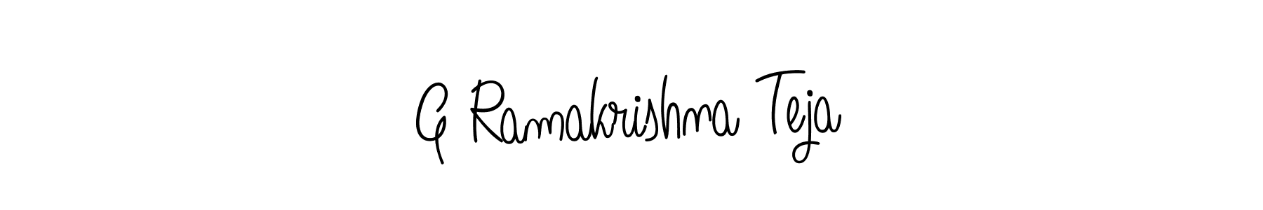 How to make G Ramakrishna Teja signature? Angelique-Rose-font-FFP is a professional autograph style. Create handwritten signature for G Ramakrishna Teja name. G Ramakrishna Teja signature style 5 images and pictures png