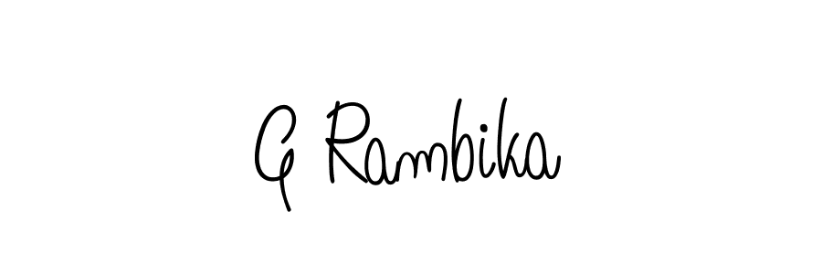 It looks lik you need a new signature style for name G Rambika. Design unique handwritten (Angelique-Rose-font-FFP) signature with our free signature maker in just a few clicks. G Rambika signature style 5 images and pictures png