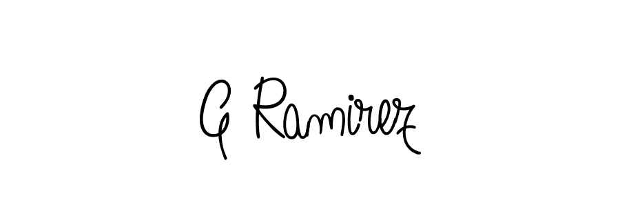 You should practise on your own different ways (Angelique-Rose-font-FFP) to write your name (G Ramirez) in signature. don't let someone else do it for you. G Ramirez signature style 5 images and pictures png