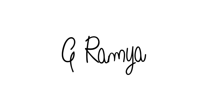 Make a short G Ramya signature style. Manage your documents anywhere anytime using Angelique-Rose-font-FFP. Create and add eSignatures, submit forms, share and send files easily. G Ramya signature style 5 images and pictures png