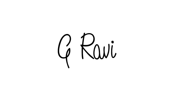 Best and Professional Signature Style for G Ravi. Angelique-Rose-font-FFP Best Signature Style Collection. G Ravi signature style 5 images and pictures png