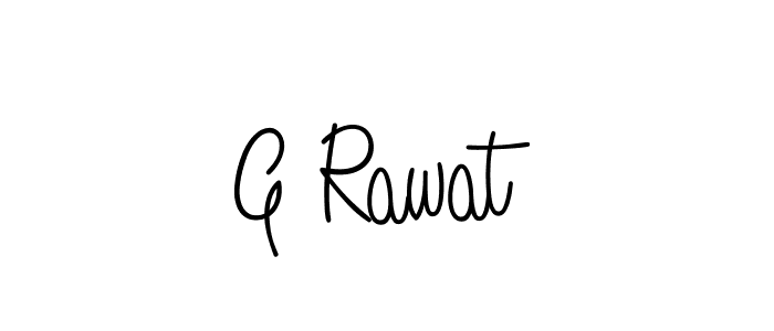 Best and Professional Signature Style for G Rawat. Angelique-Rose-font-FFP Best Signature Style Collection. G Rawat signature style 5 images and pictures png