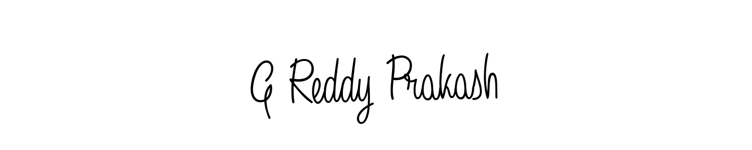 Make a beautiful signature design for name G Reddy Prakash. With this signature (Angelique-Rose-font-FFP) style, you can create a handwritten signature for free. G Reddy Prakash signature style 5 images and pictures png