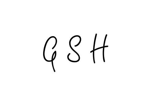 How to make G S H name signature. Use Angelique-Rose-font-FFP style for creating short signs online. This is the latest handwritten sign. G S H signature style 5 images and pictures png