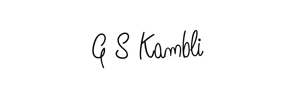 Make a beautiful signature design for name G S Kambli. Use this online signature maker to create a handwritten signature for free. G S Kambli signature style 5 images and pictures png