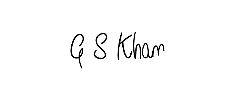 Create a beautiful signature design for name G S Khan. With this signature (Angelique-Rose-font-FFP) fonts, you can make a handwritten signature for free. G S Khan signature style 5 images and pictures png