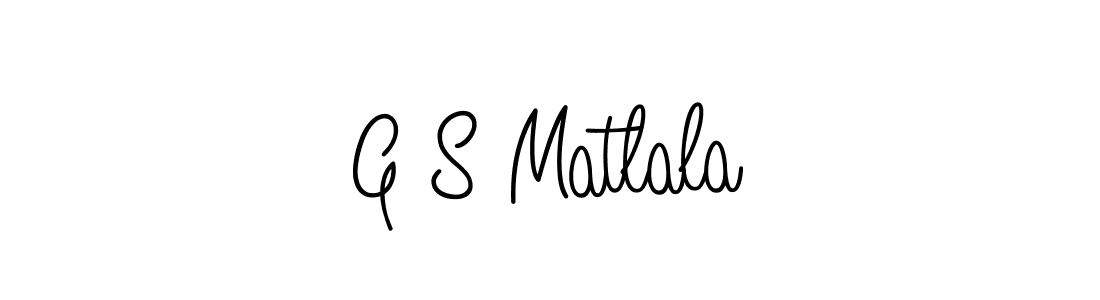 Design your own signature with our free online signature maker. With this signature software, you can create a handwritten (Angelique-Rose-font-FFP) signature for name G S Matlala. G S Matlala signature style 5 images and pictures png