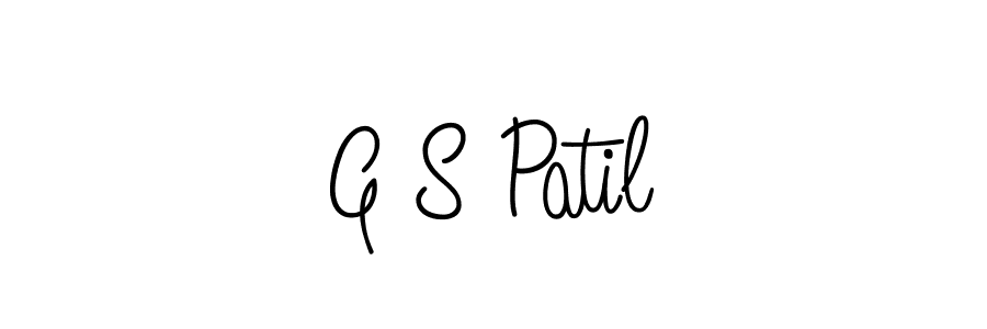You should practise on your own different ways (Angelique-Rose-font-FFP) to write your name (G S Patil) in signature. don't let someone else do it for you. G S Patil signature style 5 images and pictures png