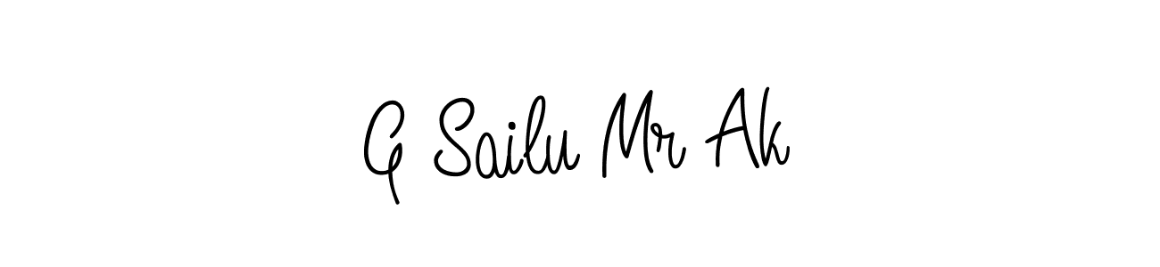 Make a beautiful signature design for name G Sailu Mr Ak. With this signature (Angelique-Rose-font-FFP) style, you can create a handwritten signature for free. G Sailu Mr Ak signature style 5 images and pictures png