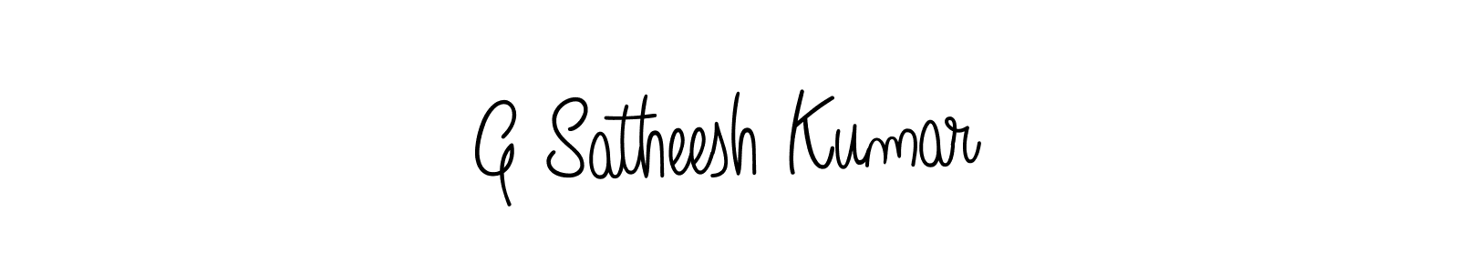 How to make G Satheesh Kumar name signature. Use Angelique-Rose-font-FFP style for creating short signs online. This is the latest handwritten sign. G Satheesh Kumar signature style 5 images and pictures png