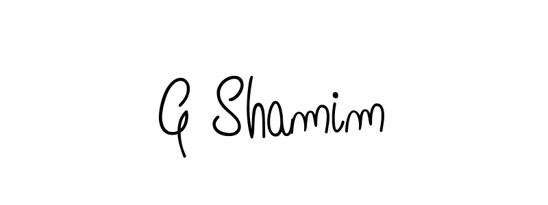 G Shamim stylish signature style. Best Handwritten Sign (Angelique-Rose-font-FFP) for my name. Handwritten Signature Collection Ideas for my name G Shamim. G Shamim signature style 5 images and pictures png