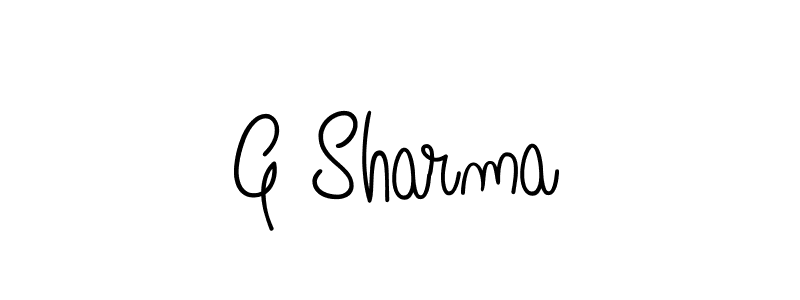 G Sharma stylish signature style. Best Handwritten Sign (Angelique-Rose-font-FFP) for my name. Handwritten Signature Collection Ideas for my name G Sharma. G Sharma signature style 5 images and pictures png