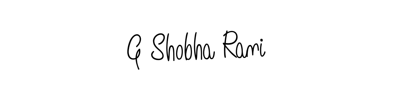 How to Draw G Shobha Rani signature style? Angelique-Rose-font-FFP is a latest design signature styles for name G Shobha Rani. G Shobha Rani signature style 5 images and pictures png