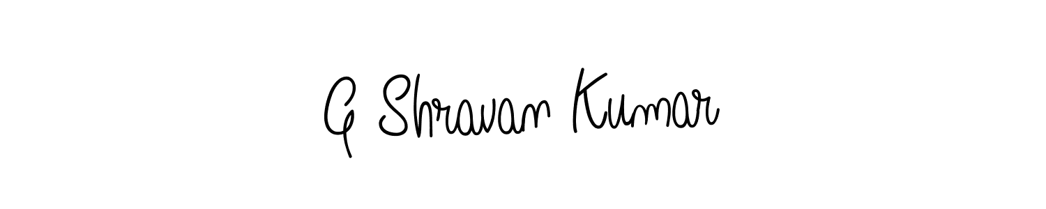Check out images of Autograph of G Shravan Kumar name. Actor G Shravan Kumar Signature Style. Angelique-Rose-font-FFP is a professional sign style online. G Shravan Kumar signature style 5 images and pictures png