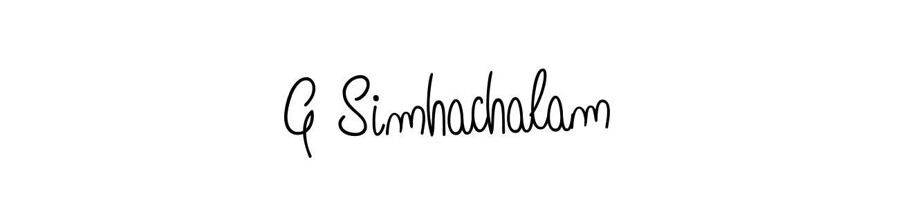 How to make G Simhachalam signature? Angelique-Rose-font-FFP is a professional autograph style. Create handwritten signature for G Simhachalam name. G Simhachalam signature style 5 images and pictures png
