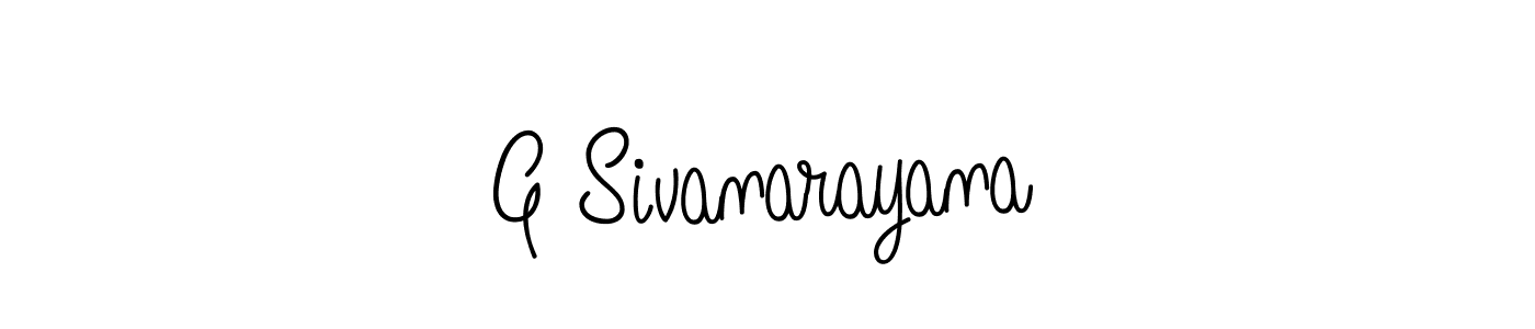 How to Draw G Sivanarayana signature style? Angelique-Rose-font-FFP is a latest design signature styles for name G Sivanarayana. G Sivanarayana signature style 5 images and pictures png