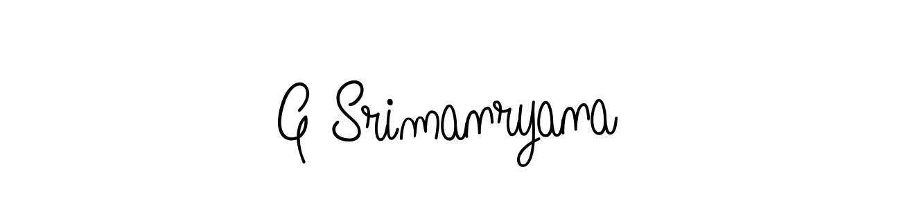 It looks lik you need a new signature style for name G Srimanryana. Design unique handwritten (Angelique-Rose-font-FFP) signature with our free signature maker in just a few clicks. G Srimanryana signature style 5 images and pictures png