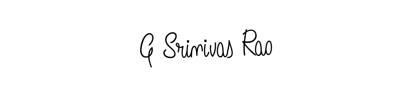 Design your own signature with our free online signature maker. With this signature software, you can create a handwritten (Angelique-Rose-font-FFP) signature for name G Srinivas Rao. G Srinivas Rao signature style 5 images and pictures png