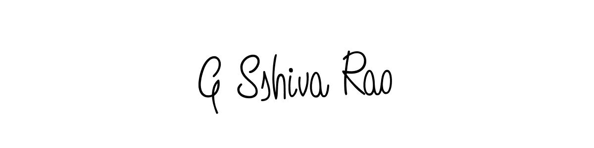 How to make G Sshiva Rao name signature. Use Angelique-Rose-font-FFP style for creating short signs online. This is the latest handwritten sign. G Sshiva Rao signature style 5 images and pictures png
