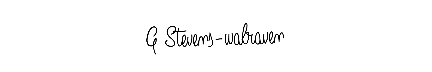 Create a beautiful signature design for name G Stevens-walraven. With this signature (Angelique-Rose-font-FFP) fonts, you can make a handwritten signature for free. G Stevens-walraven signature style 5 images and pictures png