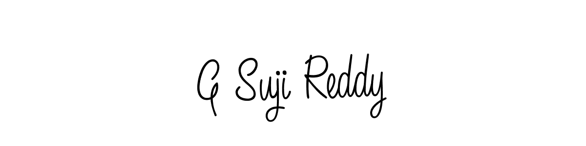 How to Draw G Suji Reddy signature style? Angelique-Rose-font-FFP is a latest design signature styles for name G Suji Reddy. G Suji Reddy signature style 5 images and pictures png