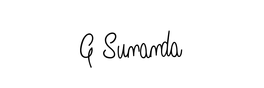 How to make G Sunanda signature? Angelique-Rose-font-FFP is a professional autograph style. Create handwritten signature for G Sunanda name. G Sunanda signature style 5 images and pictures png