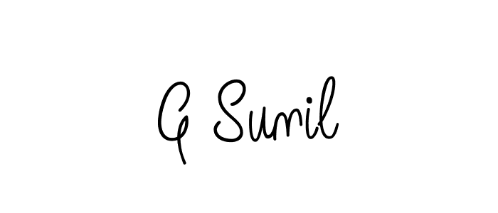 Similarly Angelique-Rose-font-FFP is the best handwritten signature design. Signature creator online .You can use it as an online autograph creator for name G Sunil. G Sunil signature style 5 images and pictures png