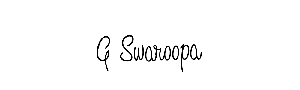 How to Draw G Swaroopa signature style? Angelique-Rose-font-FFP is a latest design signature styles for name G Swaroopa. G Swaroopa signature style 5 images and pictures png