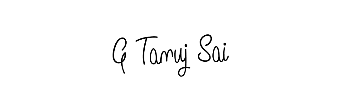 Create a beautiful signature design for name G Tanuj Sai. With this signature (Angelique-Rose-font-FFP) fonts, you can make a handwritten signature for free. G Tanuj Sai signature style 5 images and pictures png