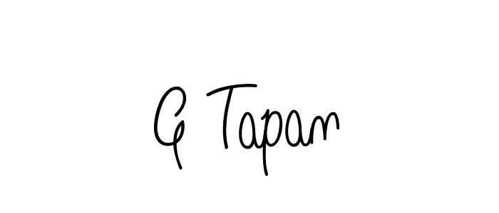 G Tapan stylish signature style. Best Handwritten Sign (Angelique-Rose-font-FFP) for my name. Handwritten Signature Collection Ideas for my name G Tapan. G Tapan signature style 5 images and pictures png