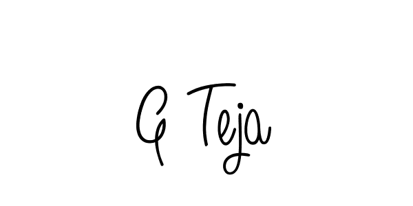 Once you've used our free online signature maker to create your best signature Angelique-Rose-font-FFP style, it's time to enjoy all of the benefits that G Teja name signing documents. G Teja signature style 5 images and pictures png