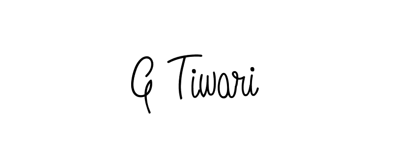 Use a signature maker to create a handwritten signature online. With this signature software, you can design (Angelique-Rose-font-FFP) your own signature for name G Tiwari. G Tiwari signature style 5 images and pictures png