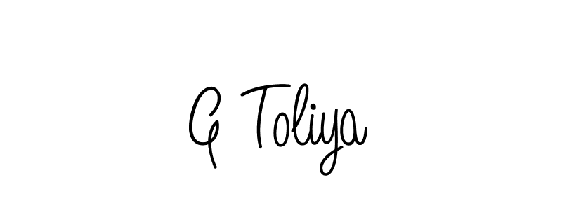 Best and Professional Signature Style for G Toliya. Angelique-Rose-font-FFP Best Signature Style Collection. G Toliya signature style 5 images and pictures png