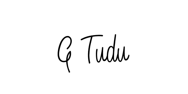 Create a beautiful signature design for name G Tudu. With this signature (Angelique-Rose-font-FFP) fonts, you can make a handwritten signature for free. G Tudu signature style 5 images and pictures png