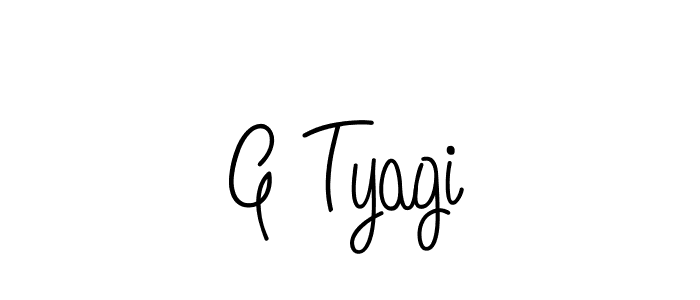 How to make G Tyagi name signature. Use Angelique-Rose-font-FFP style for creating short signs online. This is the latest handwritten sign. G Tyagi signature style 5 images and pictures png