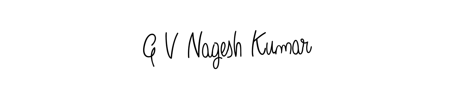 Angelique-Rose-font-FFP is a professional signature style that is perfect for those who want to add a touch of class to their signature. It is also a great choice for those who want to make their signature more unique. Get G V Nagesh Kumar name to fancy signature for free. G V Nagesh Kumar signature style 5 images and pictures png