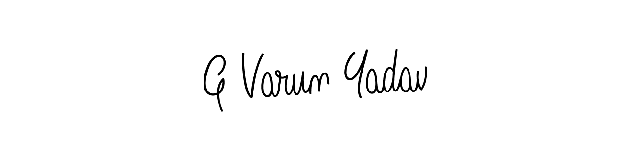 This is the best signature style for the G Varun Yadav name. Also you like these signature font (Angelique-Rose-font-FFP). Mix name signature. G Varun Yadav signature style 5 images and pictures png
